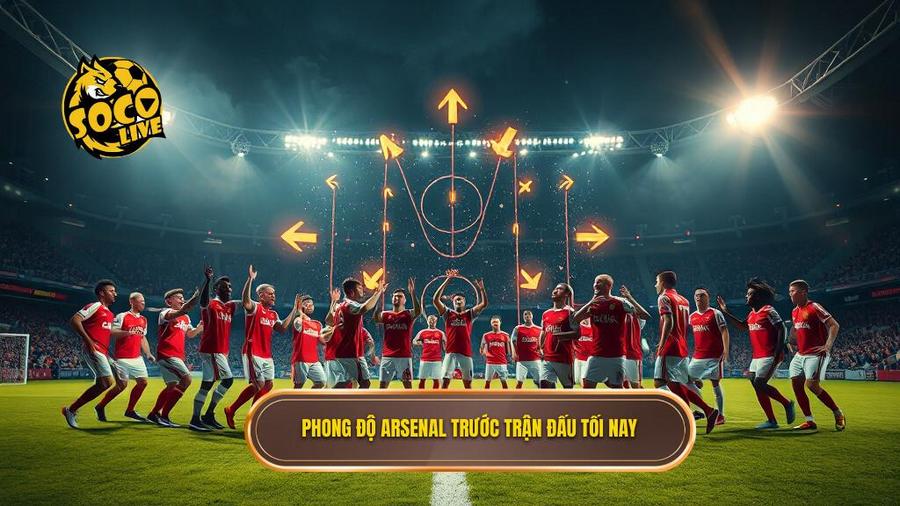 Phân tích phong độ Arsenal tối nay: Pháo thủ có giữ vững ngôi đầu?
