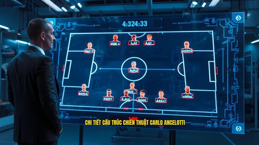 Phân tích chi tiết cấu trúc chiến thuật Carlo Ancelotti